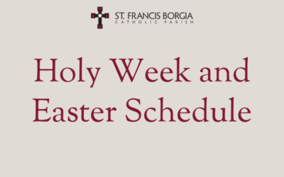 Holy Week and Easter Schedule 2024