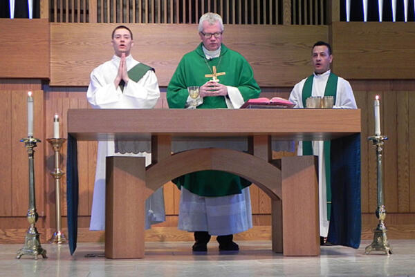 Bishop Hying Celebrates Mass at SFB