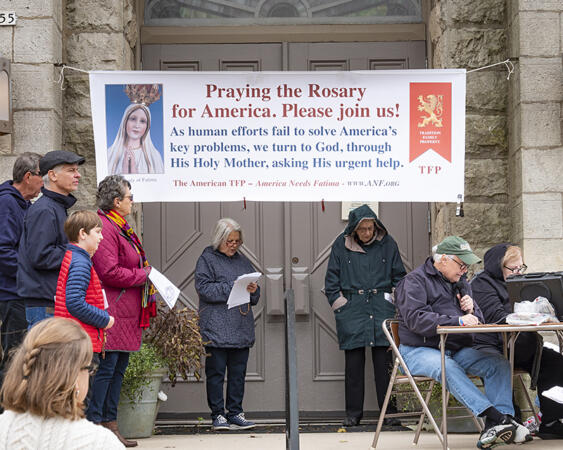 Outdoor Rosary Rally at South Church
