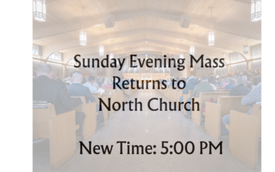 Sunday Evening Mass Change